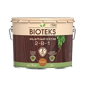 Деревозащитное средство Bioteks 2в1 махагон 9 л