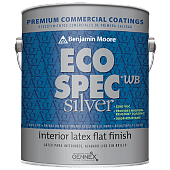 Краска интерьерная Benjamin Moore Eco Spec WB Silver Interior Latex Flat Finish 473-4Х 3,8 л
