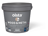 Краска универсальная Olsta Wood&metal по дереву и металлу база С 0,9 л