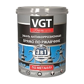 Грунт-эмаль VGT Профи ВД-АК-1179 3в1 чёрный 1 кг