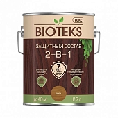 Деревозащитное средство Bioteks 2в1 орех 2,7 л
