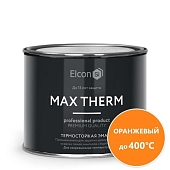 Эмаль термостойкая Elcon Max Therm антикоррозийная до 400 С оранжевый 0,4 кг